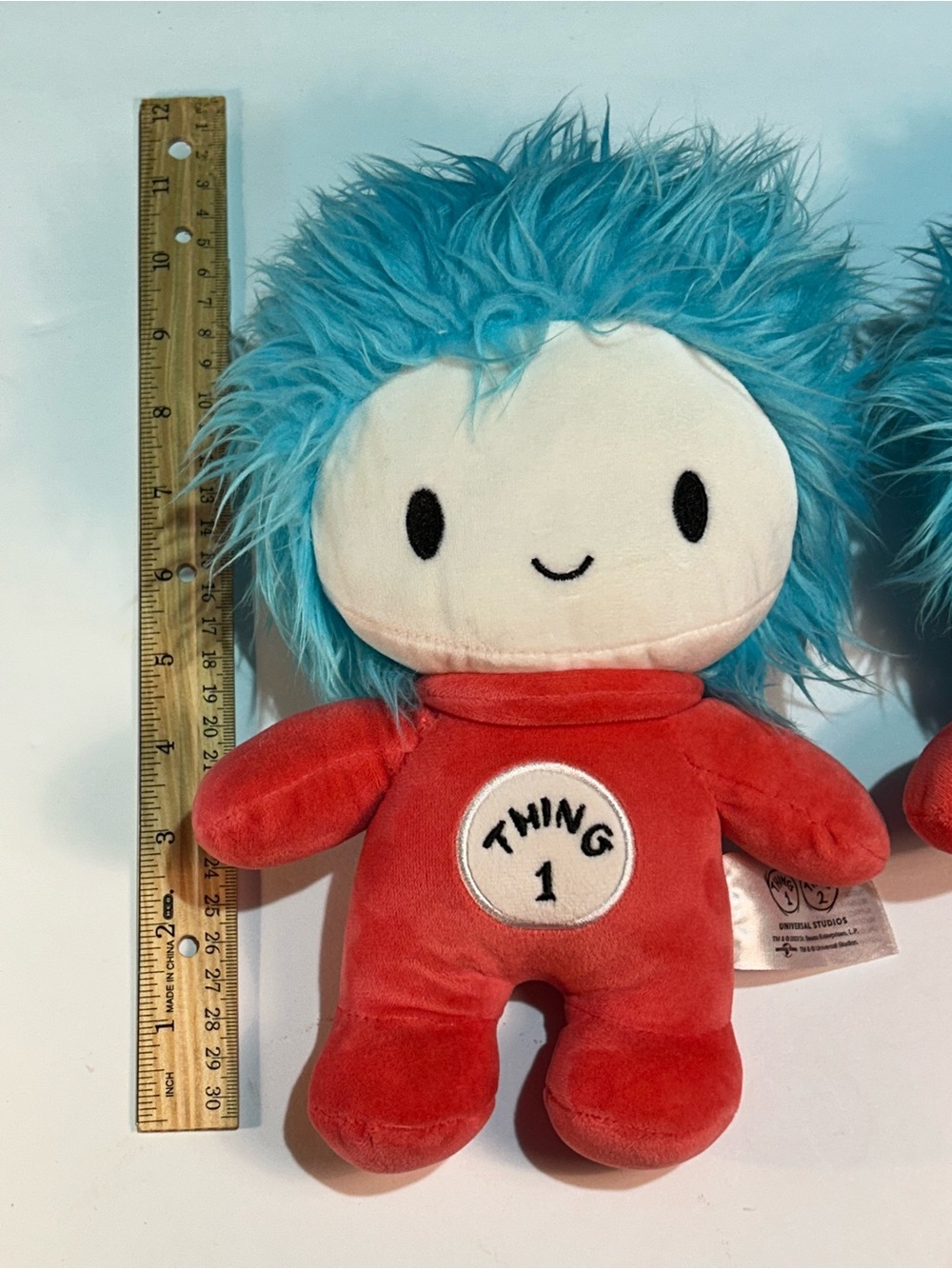Universal Studios Dr Seuss Cat In The Hat Thing 1 and Thing 2 Stuffed Plush Toys - Picture 8 of 8
